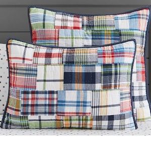 Pottery Barn Kids Madras Standard Sham